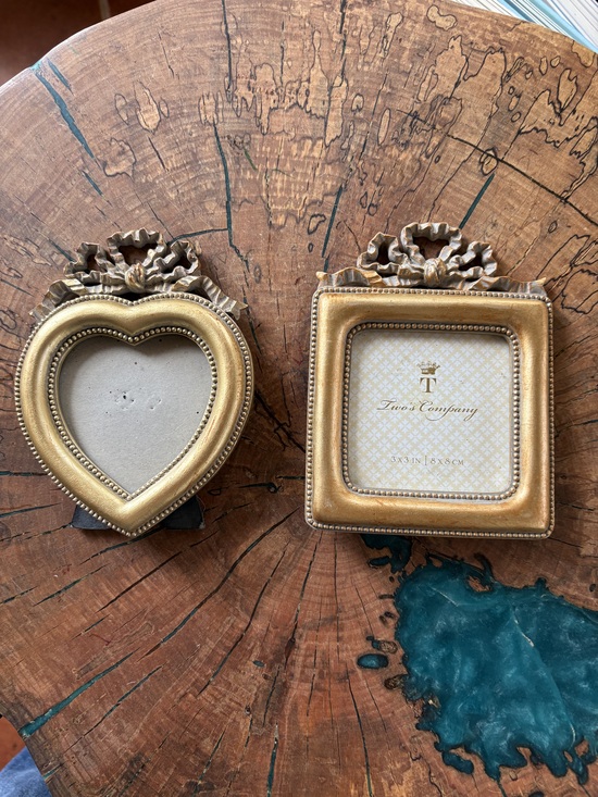 Two's Company Other - Wood 3x3 Gold Picture Frame, set of Two